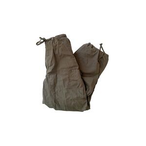 jaded london khaki parachute cargo pants